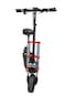 LEADERS Electric Scooter with Chair 500W 13AH 48V 50km/h, 11" Off Road Tires Dual Lights Black and Red