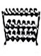 Miracle Fitness Three-tier 10 Pair - Dumbbell Rack Black Dumbbell Rack (Color : Black, Size : 990 * 530 * 930mm) Home and Commercial Gym Fitness Maximum Weight Capacity of 500 kg, Black