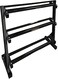 Miracle Fitness Three-tier 10 Pair - Dumbbell Rack Black Dumbbell Rack (Color : Black, Size : 990 * 530 * 930mm) Home and Commercial Gym Fitness Maximum Weight Capacity of 500 kg, Black