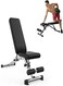Miracle Fitness, Multi-angle Adjustable Weight Bench, Ergonomic Adjustable Seat- Sturdy Steel Frame - Load Bearing 200KG, Folding Save Space, for Home,Gym Strength Training