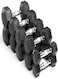 Miracle Fitness Hex Dumbbell Set with Dumbbell Rack &ndash; Strength Training Equipment &ndash; Fitness Weights &ndash; Tough and Durable, Cast Iron Dumbbell Set &ndash; Gym Equipment &ndash; 2.5 to 20 KG &ndash; 8 Pairs