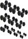 Miracle Fitness Hex Dumbbell Set with Dumbbell Rack &ndash; Strength Training Equipment &ndash; Fitness Weights &ndash; Tough and Durable, Cast Iron Dumbbell Set &ndash; Gym Equipment &ndash; 2.5 to 20 KG &ndash; 8 Pairs