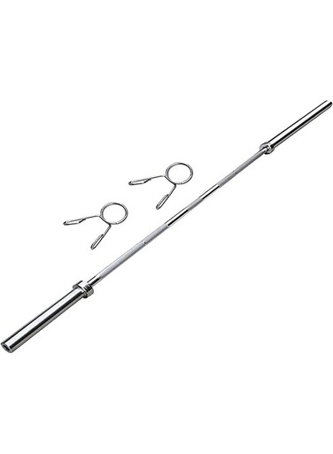 Generic 7 ft Olympic Barbell with Spin lock, 20 Kg, Miraclefitness