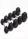 Miracle Fitness Rubber Dumbbell Hex, Fixed Dumbbell Fitness Equipment for Home Fitness,10 kg