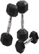 Miracle Fitness Rubber Dumbbell Hex, Fixed Dumbbell Fitness Equipment for Home Fitness,10 kg