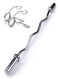 Miracle Fitness 47 Olympic EZ Curl Bar with One Pair Collar, Miracle Fitness