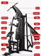 Miracle Fitness MF-1900 Multi-Function Deluxe 3 Station Home Gym (68kgs Weight Stacks)