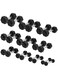 Miracle Fitness Hex Dumbbells Set - 2.5 KG to 20 (8 Pairs)