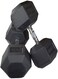 Miracle Fitness Rubber Hex Dumbbell in Kg- Sold in Pair-2 PCS (40 KG)