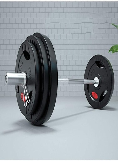 مجموعة أثقال Miracle Fitness 20 كجم، 30 كجم، 40 كجم، 50 كجم، 60 كجم، 70 كجم، 44 رطل، 66 رطل، قضيب رفع أثقال أولمبي كبير القوة بفتحة 5 سم، قضيب مستقيم احترافي (اللون: 70 كجم، 154 رطل)