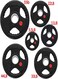 Miracle Fitness ANBO Barbell Olympic Grip Plate, Finess Weight Plate Barbells Weight Piece for Home Gym Weightlifting Strength Training(5.5LB, 11LB, 22LB, 33LB, 44LB),10kg