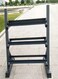 Miracle Fitness Dumbbell Rack Vertical Three-Layer Dumbbell Rack Household Men's Hexagon Dumbbell Rack Thick Steel Plate Storage Rack (Color : Black, Size : 92 * 60 * 95.5cm)