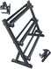 Miracle Fitness Dumbbell Rack Vertical Three-Layer Dumbbell Rack Household Men's Hexagon Dumbbell Rack Thick Steel Plate Storage Rack (Color : Black, Size : 92 * 60 * 95.5cm)