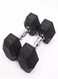 Miracle Fitness Rubber Hex Dumbbells &ndash; Solid Cast Iron Core Rubber Coated Head Dumbbell Weights for Exercises at Home and Commercial Gym &ndash; 15 KG &ndash; Sold in Pair (2 Pcs)