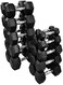 Miracle Fitness Hex Dumbbell Sets with Dumbbell Rack, 6 Pairs (2.5kg to 15kg) for Home Gym Strength Training and Weight Loss