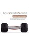 Generic Dumbbell Solid Iron Hexagon Dumbbell Rubber Encased Hex Dumbbell with Metal Handles Home Sports Fitness Equipment