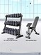 Miracle Fitness Hex Dumbbell Set Combo Offer, 2.5KG to 20KG Set with Rack, Adjustable Bench