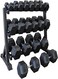 Miracle Fitness Hex Dumbbell Set Combo Offer, Hex Dumbbell 2.5KG to 20KG Set with Rack, Adjustable Bench