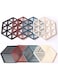 YHRY Silicone Trivet Mats and Hot Pads, 8 Pcs Hexagon Heat Multifunction Kitchen Tool for Bowl Mats, Dish Mats Placemats