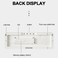 6629 13 Inch Multifunctional LED Living Room Large Screen Wall Clock - Black Shell Red Light