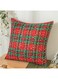 2pcs Christmas Snowflake Plaid Cushion Cover Pillow Cases Scottish Tartan Checks Red Green Cushion Cover Bed Sofa Pad Party Decoration Home Textile (18x18 inch Pillowcases)