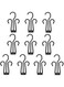SOLDOUT 10 PCS Portable Plastic Shoe Organizer Hangers Shoes Drying Hooks Slipper Hanger Hanging Sturdy Rack (Black, Pack of 10)