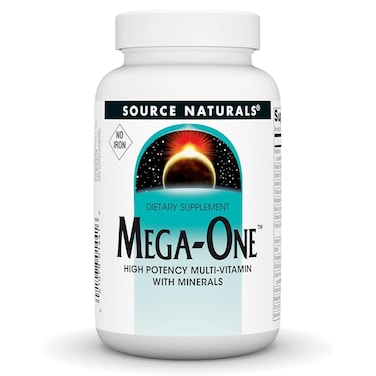 SOURCE NATURALS Mega-One Multiple No Iron Tablet, 30 Count