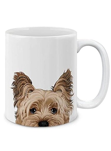 Yorkshire Terrier Dog Ceramic Coffee Mug Tea Cup, 11 OZ