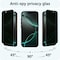 Muzz IPhone 16 Plus Privacy Screen Protector, 3-Pack, 9H Hardness, Anti-Spy, Full Coverage, Case Friendly, Anti-Shatter (iPhone 16 Plus (6.7inch))