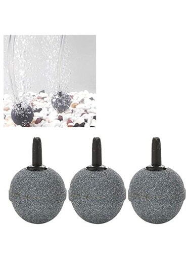 SOLDOUT&trade; 3 PCS Aquarium Mini Round Mineral Bubble Air Stone Pond Fish Tank Pump Aerator Aeration Hydroponic Oxygen Air Stone Accessories (2cm Diameter, Pack of 3)