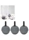 SOLDOUT&trade; 3 PCS Aquarium Mini Round Mineral Bubble Air Stone Pond Fish Tank Pump Aerator Aeration Hydroponic Oxygen Air Stone Accessories (2cm Diameter, Pack of 3)