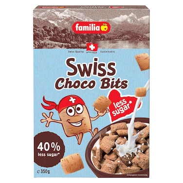 Familia Swiss Choco Bits Less Sugar Breakfast Cereal, 350g