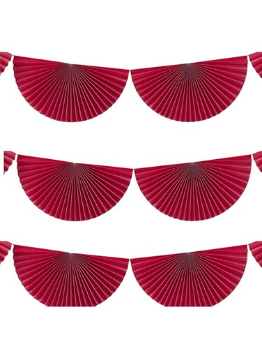 Ginger Ray Summer Fruits - Hanging Fan Decorations - Pink