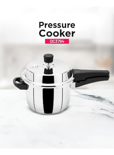 3Liters Stainless Steel Pressure Cooker silver