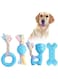 Dog Chewing Toys for Puppies 4 Packages Dog Chew Rope Ball Frisbee Durable for Small to Medium Dog Interactive Games Dog Chew Toys Durable Natural Rubber Dog Toys