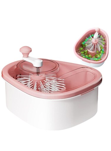 Fruit Cleaning Device,720 Degree Scrubbing Fruit And Vegetable Wash - Fruit And Vegetable Cleaning With Full-Sided Spin Scrubber Brush For