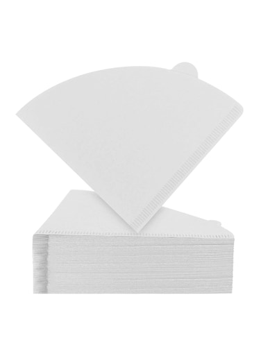 Piece Coffee Filter Paper Drip Coffee v60 Filter White (2-4 Cups)