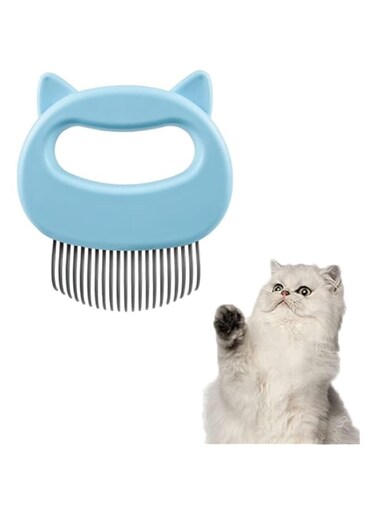 Aputue Pet Grooming Comb, Stainless Steel Teeth Comb with Rounded Ends, Removing Tangles and Knots for Long and Short Haired Dog, Pet Hair Comb for Home Grooming Kit