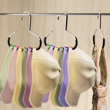 Square&acirc;&bdquo;&cent; Cap Organizer Hanger for Baseball Caps, 2 Pack Hat Storage Holder for Closet, Space-Saving Hanger for Fitted Hats and Trucker Caps, Multi-Purpose Cap Storage Organizer Rack