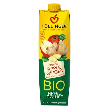 Hollinger Organic Apple Ginger Juice, 1L