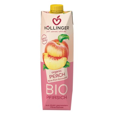 Hollinger Organic Peach Juice, 1L