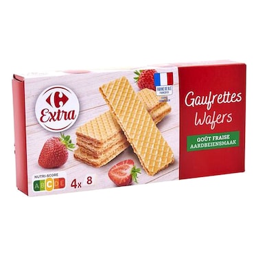Carrefour Extra Strawberry Wafer 160g