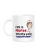 Styles I'm Nurse, What Is Your Superpower Printed Mug White 10cm