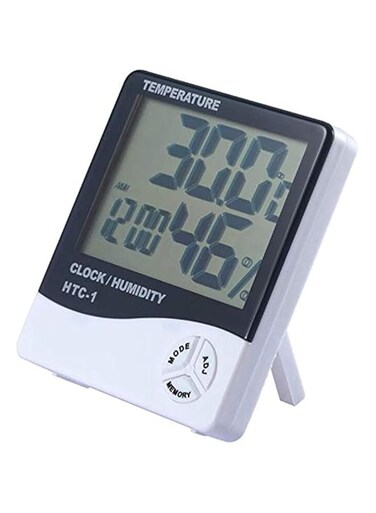 eWINNER Digital Thermometer Hygrometer Alarm Clock Lcd Dual Temperature Indoor Outdoor
