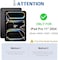 Muzz keyboard Case for iPad 11 Inch 2024(M4, 5th Generation), Built-in Pencil Holder, 9H Screen Protector, Magnetic Detachable Wireless Keyboard Cover for iPad Pro 11" 5th Gen (Arabic And English)