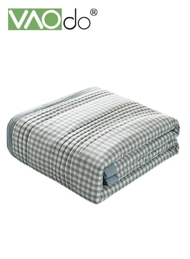 Summer Quilt, Overall washable Soft Blanket, Washed Cotton Material Bed Quilt, Soft and Breathable Lightweight for Spring Summer Autumn Air-conditioned Room Quilt 200*230CM