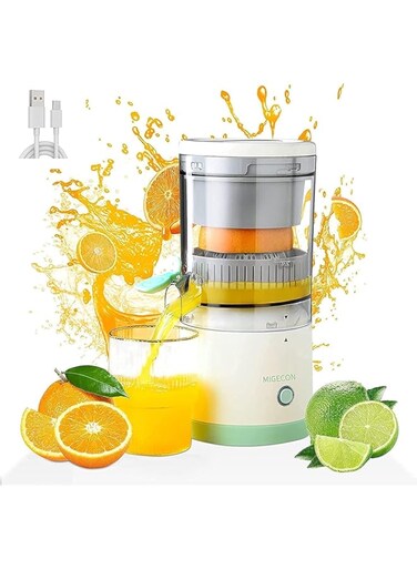 Citrus Juicer Machines Fruit Electric Orange Juicer Squeezer USB Rechargeable Easy Press Lemon Lime Orange Grapefruit Juice Squeezer Easy to Clean fruit juicer