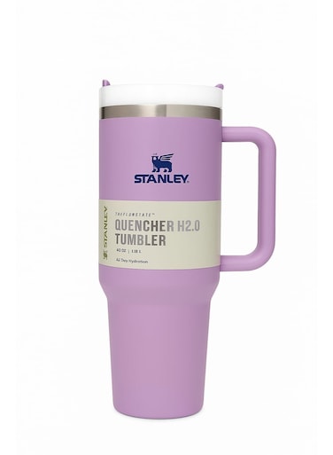 Quencher H2.0 FlowState Tumbler with Handle 40oz - Purple