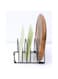 Metal Black Cutting Board Organizer Rack for Kitchen, Stand for Cutting Boards Baking Sheets Cookie Pans and Bakeware, Vertical Plate Rack Drainer