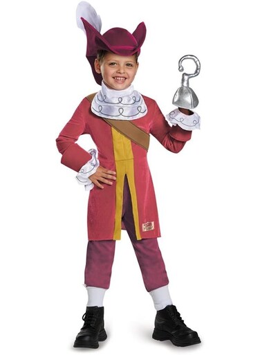Disguise Captain Hook Deluxe Costume, Medium, 3T-4T